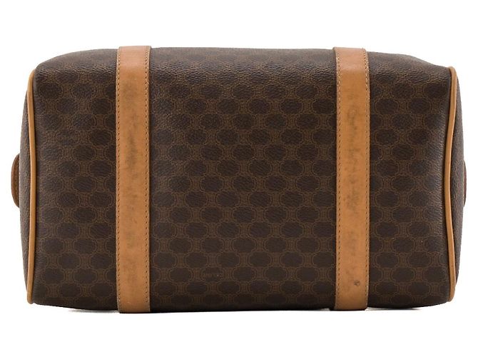 Céline CELINE - Vintage monogrammiertes Canvas Celine Boston 25 Handtasche Braun - Ansicht 4