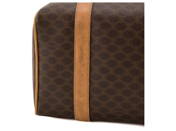 Céline CELINE - Vintage monogrammiertes Canvas Celine Boston 25 Handtasche Braun - Ansicht 5