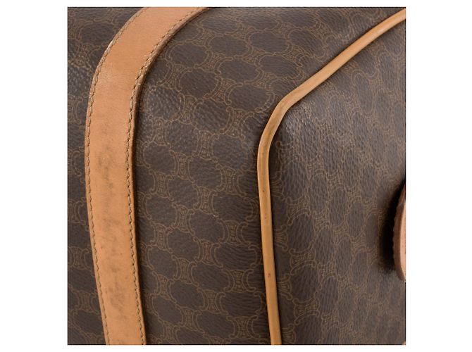 Céline CELINE - Vintage monogrammiertes Canvas Celine Boston 25 Handtasche Braun - Ansicht 6