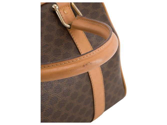 Céline CELINE - Vintage monogrammiertes Canvas Celine Boston 25 Handtasche Braun - Ansicht 9
