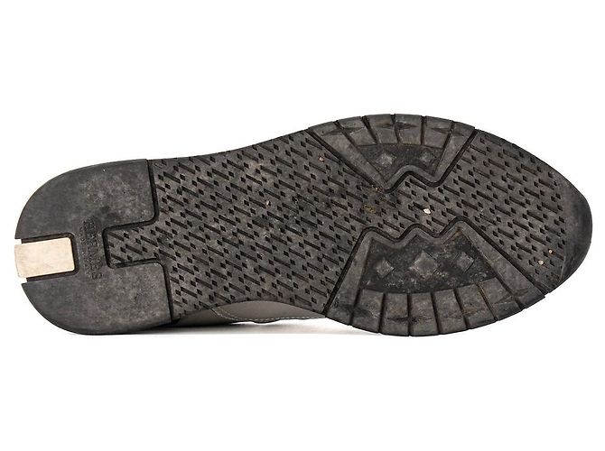HERMÈS - Trail Hermès Sneaker aus silbernem Metallic-Leder (T36,5) Metallisch - Ansicht 3