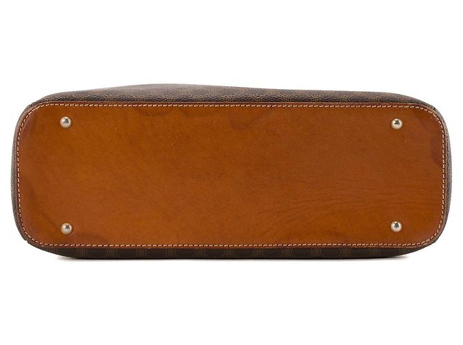 Céline CELINE - Vintage Macadam beschichtete Leinwand Celine Bowling Handtasche Braun - Ansicht 4