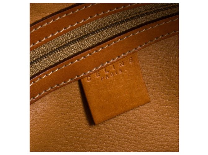 Céline CELINE - Vintage Macadam beschichtete Leinwand Celine Bowling Handtasche Braun - Ansicht 8