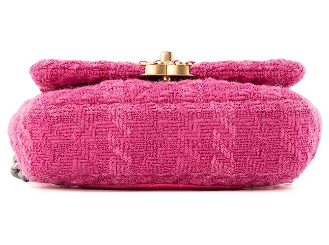 CHANEL - Borsa cintura Chanel 19 in tweed e pelle rosa - vista 4