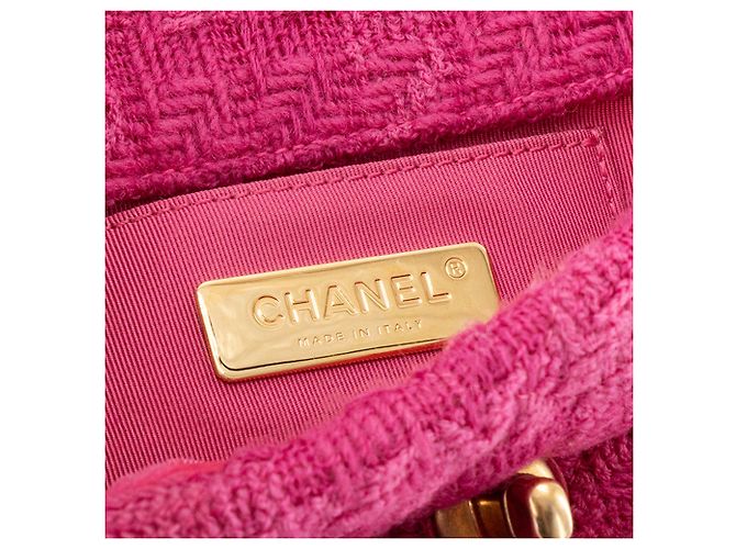 CHANEL - Borsa cintura Chanel 19 in tweed e pelle rosa - vista 6