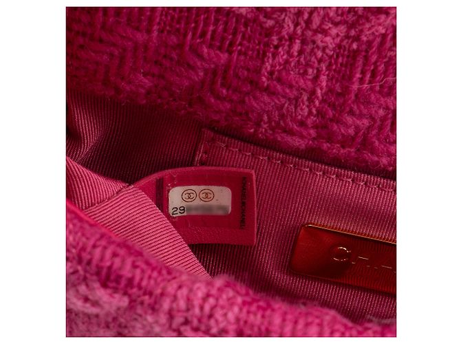 CHANEL - Borsa cintura Chanel 19 in tweed e pelle rosa - vista 7