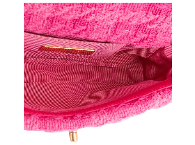 CHANEL - Borsa cintura Chanel 19 in tweed e pelle rosa - vista 8