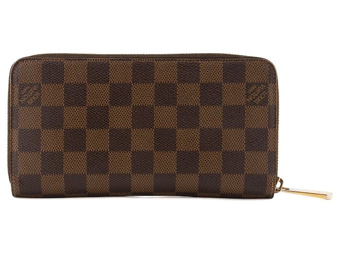 LOUIS VUITTON - Cartera Zippy Illustre Louis Vuitton en toile enduite damier edición limitada Castaño - vista 2