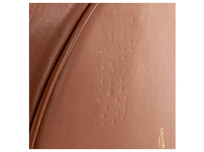 Céline CELINE - Borsa a tracolla Seau 16 Celine in pelle liscia marrone - vista 10