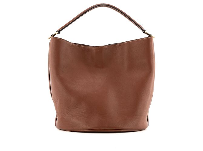 Céline CELINE - Borsa a tracolla Seau 16 Celine in pelle liscia marrone - vista 3