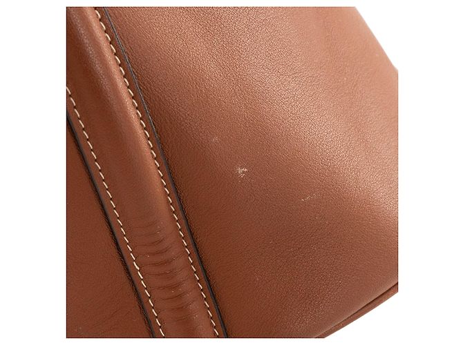 Céline CELINE - Borsa a tracolla Seau 16 Celine in pelle liscia marrone - vista 9