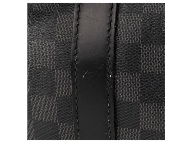LOUIS VUITTON - Borsa da viaggio All day 50 Louis Vuitton in toile enduite damier graphite Nero - vista 11