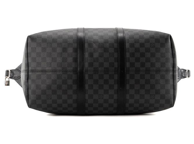 LOUIS VUITTON - Borsa da viaggio All day 50 Louis Vuitton in toile enduite damier graphite Nero - vista 4