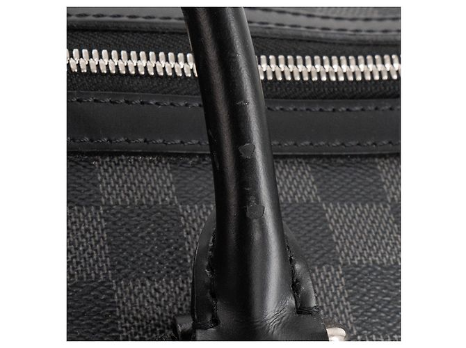 LOUIS VUITTON - Borsa da viaggio All day 50 Louis Vuitton in toile enduite damier graphite Nero - vista 9