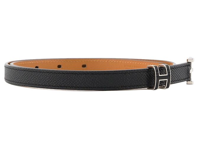 HERMÈS - Pop H 15 Hermès Gürtel aus schwarzem Epsom-Leder (T70) - Ansicht 2