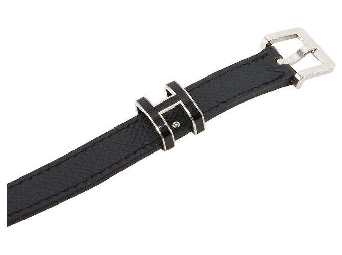 HERMÈS - Pop H 15 Hermès Gürtel aus schwarzem Epsom-Leder (T70) - Ansicht 3