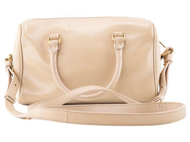 Autre Marque SAINT LAURENT - Borsa a tracolla Duffle Saint Laurent in pelle liscia beige - vista 3