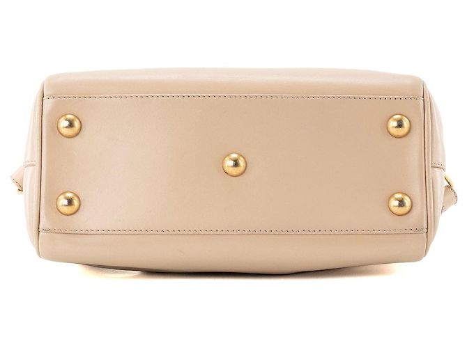 Autre Marque SAINT LAURENT - Borsa a tracolla Duffle Saint Laurent in pelle liscia beige - vista 4