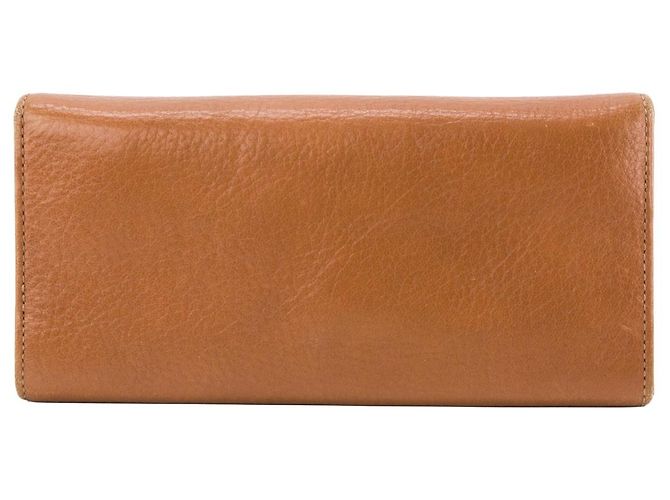 CHLOÉ - Chloé Lily Continental Geldbörse aus braunem Narbenleder - Ansicht 2