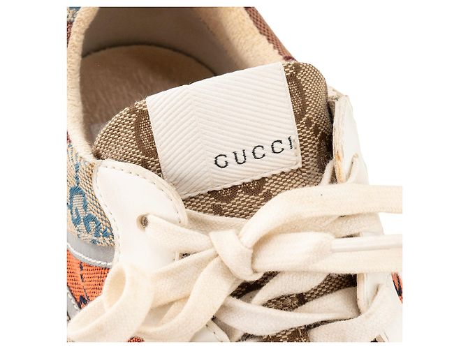 GUCCI - Rython Gucci Sneaker aus multicolorigem Monogramm-Canvas (T40) Mehrfarben - Ansicht 4