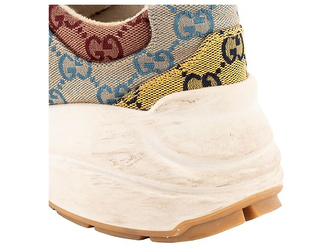 GUCCI - Rython Gucci Sneaker aus multicolorigem Monogramm-Canvas (T40) Mehrfarben - Ansicht 5