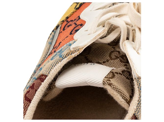 GUCCI - Rython Gucci Sneaker aus multicolorigem Monogramm-Canvas (T40) Mehrfarben - Ansicht 7