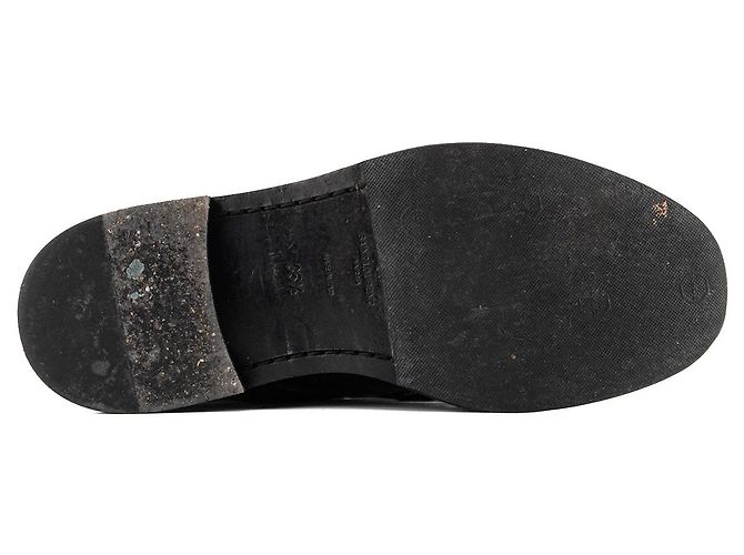 Autre Marque SAINT LAURENT - Stivaletti Saint Laurent in pelle liscia e velluto nero (T35.5) - vista 3