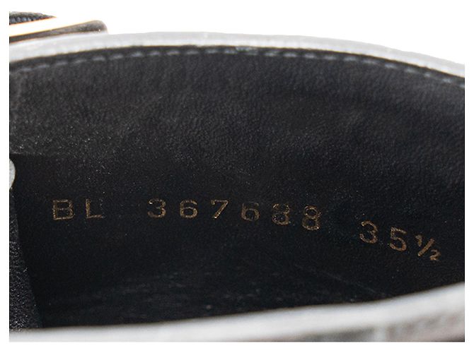 Autre Marque SAINT LAURENT - Stivaletti Saint Laurent in pelle liscia e velluto nero (T35.5) - vista 7
