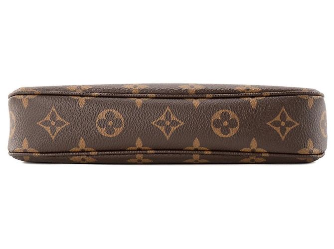 LOUIS VUITTON - Louis Vuitton Accessoire-Tasche aus monogrammiertem beschichtetem Canvas Braun - Ansicht 4