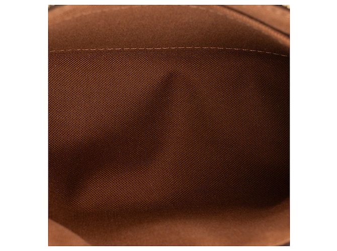 LOUIS VUITTON - Louis Vuitton Accessoire-Tasche aus monogrammiertem beschichtetem Canvas Braun - Ansicht 6
