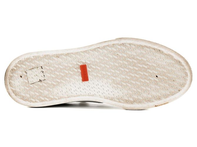 HERMÈS - Sneakers Day Hermes in pelle bianca (T39) Bianco - vista 3
