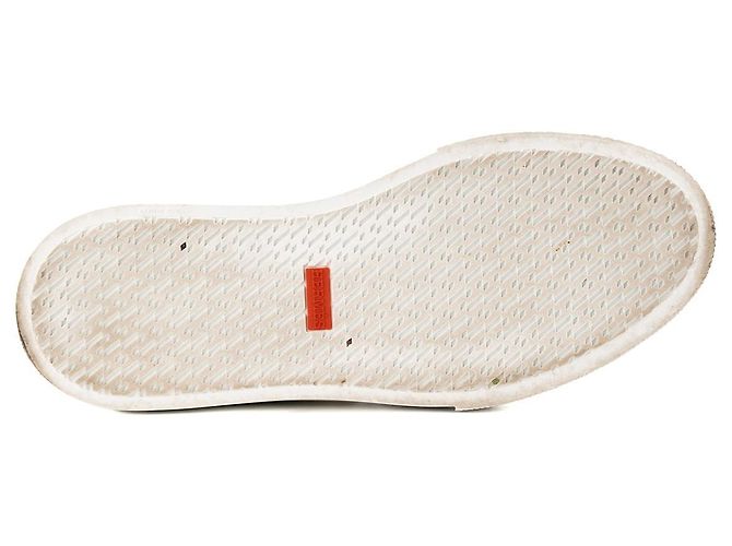 HERMÈS - Sneakers Day Hermes in pelle bianca (T39) Bianco - vista 4