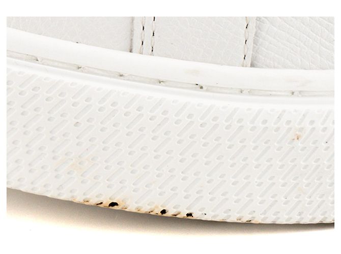 HERMÈS - Sneakers Day Hermes in pelle bianca (T39) Bianco - vista 6