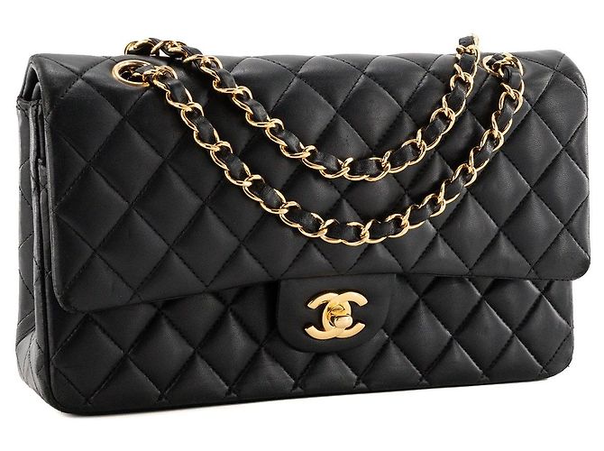 CHANEL - Borsa a tracolla Classique/Timeless 11.12 Chanel in pelle liscia nera Nero - vista 2