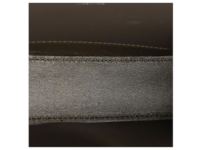 Autre Marque SAINT LAURENT - Bolsa de ombro Saint Laurent Voltaire em couro cinza taupe Caqui - vista 8
