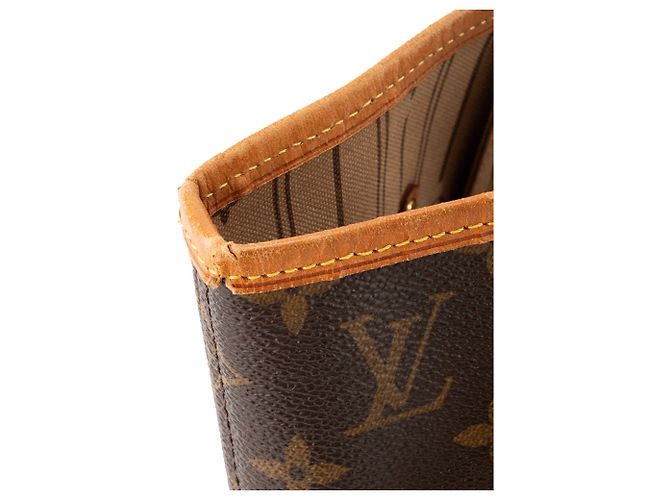 LOUIS VUITTON - Borsa tote Louis Vuitton Neverfull MM in tela monogram coated Marrone - vista 5