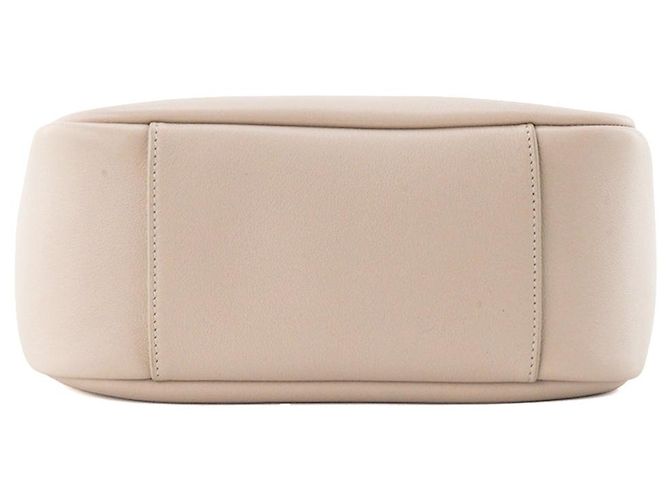 Autre Marque SAINT LAURENT - Bolsa de ombro Saint Laurent 5 à 7 em couro granulado bege - vista 4