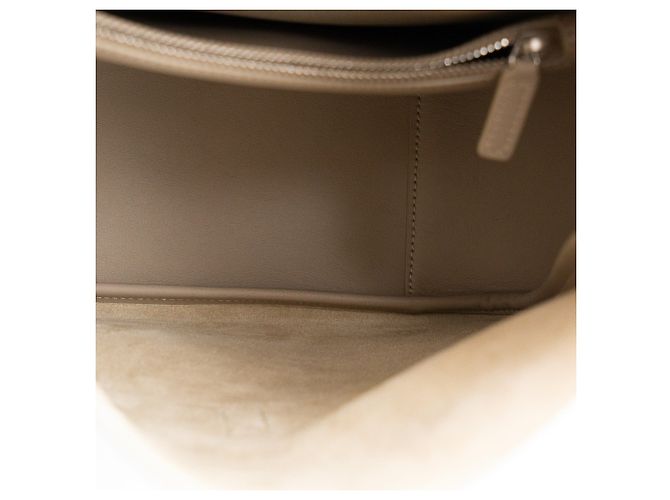 Autre Marque SAINT LAURENT - Bolsa de ombro Saint Laurent 5 à 7 em couro granulado bege - vista 7