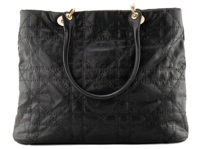 Autre Marque DIOR - Borsa a tracolla Lady Dior Soft Dior in tela nera Nero - vista 3