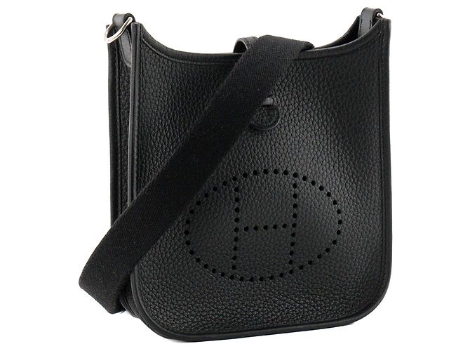 HERMÈS - Borsa a tracolla Evelyne 16 Hermès in pelle clémence nera Nero - vista 2