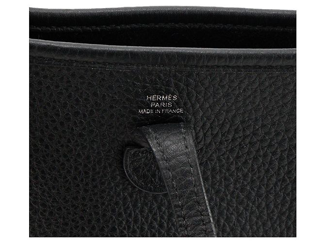 HERMÈS - Borsa a tracolla Evelyne 16 Hermès in pelle clémence nera Nero - vista 5