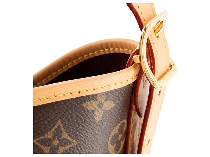 LOUIS VUITTON - Borsa tote CarryAll MM Louis Vuitton in tela monogram coated Marrone - vista 11