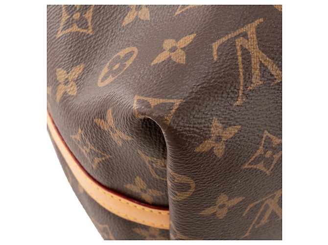 LOUIS VUITTON - Borsa tote CarryAll MM Louis Vuitton in tela monogram coated Marrone - vista 12