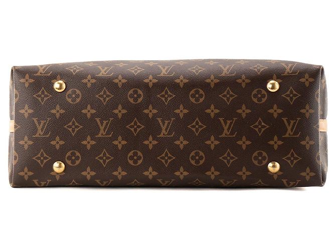 LOUIS VUITTON - Borsa tote CarryAll MM Louis Vuitton in tela monogram coated Marrone - vista 5