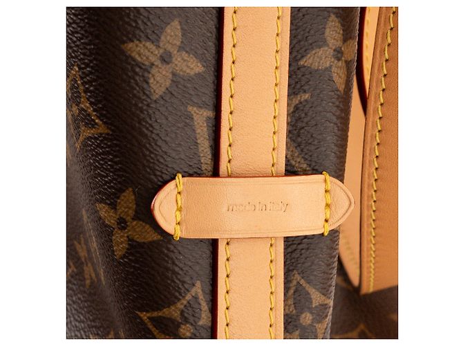 LOUIS VUITTON - Borsa tote CarryAll MM Louis Vuitton in tela monogram coated Marrone - vista 7