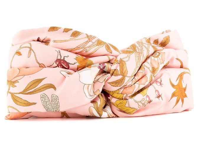 GUCCI - Fascia Gucci Flora in seta rosa (M) - vista 2