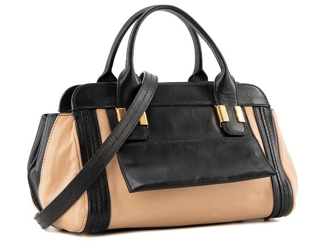CHLOÉ - Borsa a tracolla Alice Chloé in pelle beige e nera Marrone - vista 2