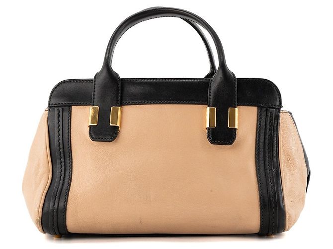 CHLOÉ - Borsa a tracolla Alice Chloé in pelle beige e nera Marrone - vista 3