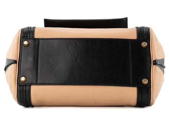 CHLOÉ - Borsa a tracolla Alice Chloé in pelle beige e nera Marrone - vista 4