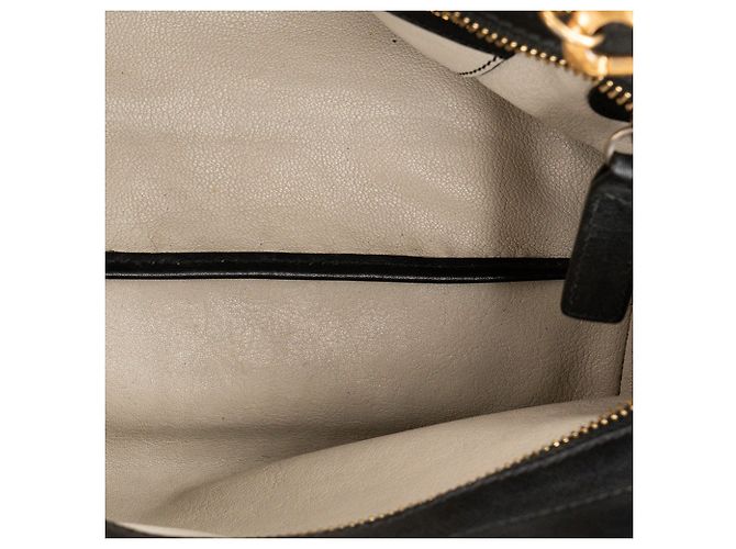 CHLOÉ - Borsa a tracolla Alice Chloé in pelle beige e nera Marrone - vista 8
